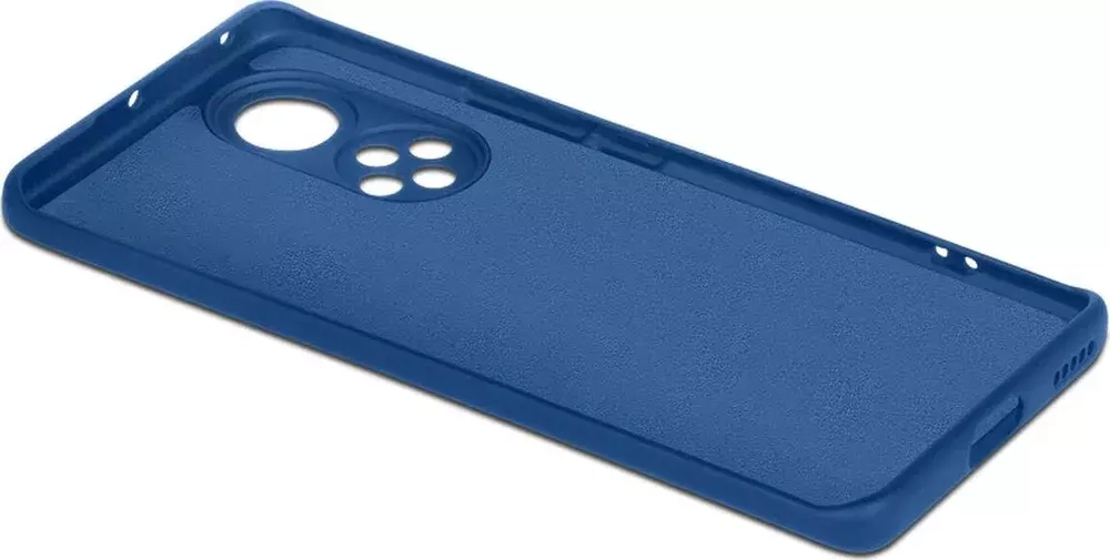 Силиконовый чехол с микрофиброй для Honor 50 blue DF