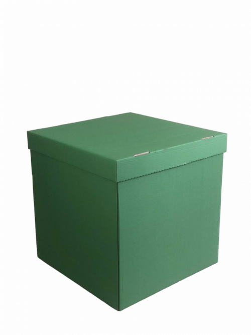 Коробка для воздушных шаров "Сюрприз" оливковый 60*60*60 см