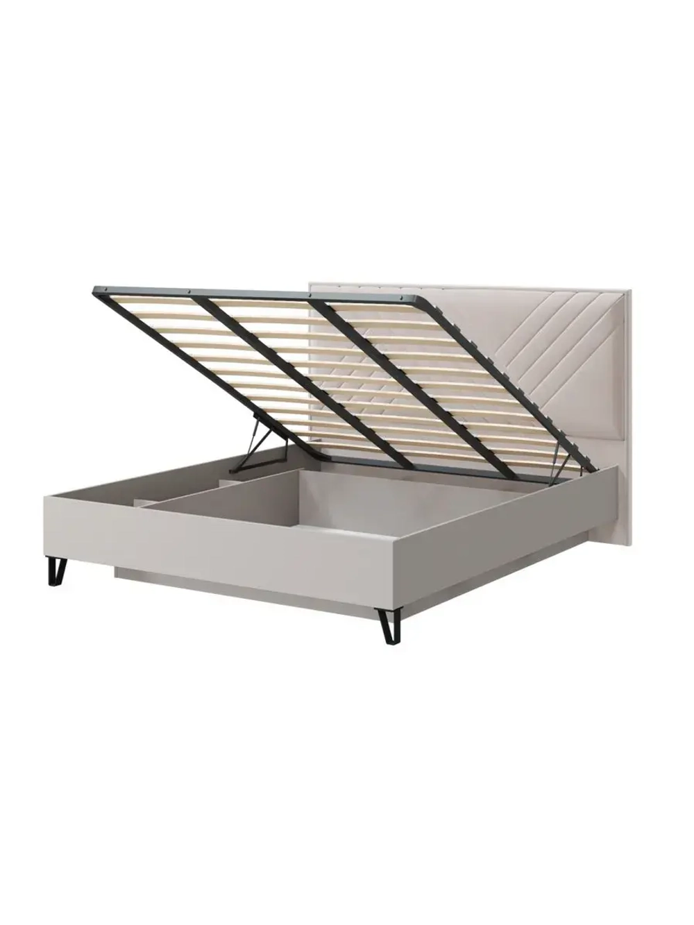 Кровать двухспальная 180х200 с бельевым ящиком Кашемир