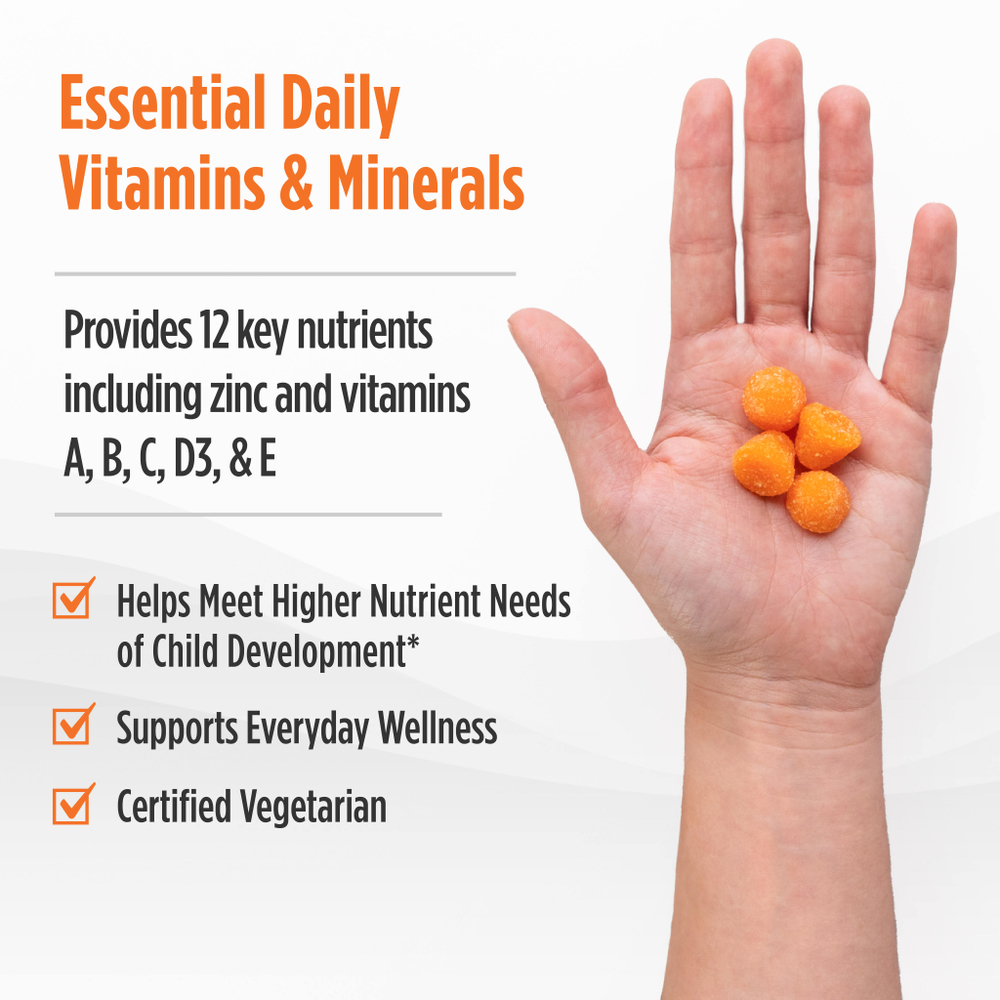 Nordic Naturals, Nordic Berries, мультивитаминные жевательные таблетки, для детей от 3 лет, апельсин и лимон, 200 жевательных таблеток