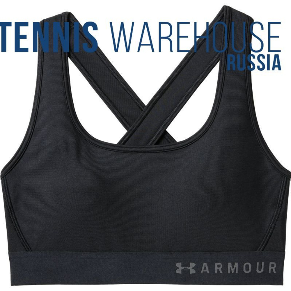 ТОП теннисный Under Armour Mid Crossback - черный