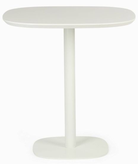 Обеденный стол Square 70х70 белый металл 