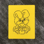 Зайка №32 с горшочком цветов