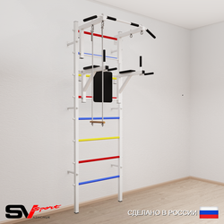Шведская стенка Sv Sport усиленная 673 (Турник стандарт/Брусья/Трапеция)