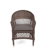 "Сицилия" плетеный стул из искусственного ротанга, цвет коричневый