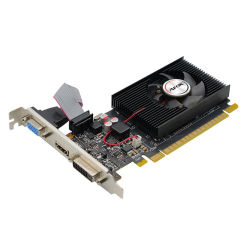 Видеокарта AFOX NVIDIA GeForce GT730, 4Гб GDDR3, 128 бит, LP, Retail, PCIe2.0, 1xFAN, 1-SLOT, 23Вт, VGA, HDMI, DVI (AF730-4096D3L5)