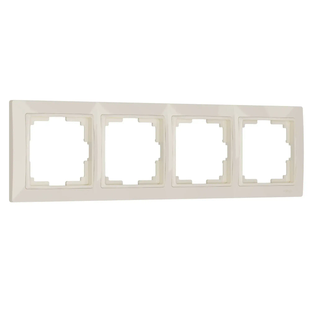 Рамка на 4 поста Snabb Basic (слоновая кость) W0042003