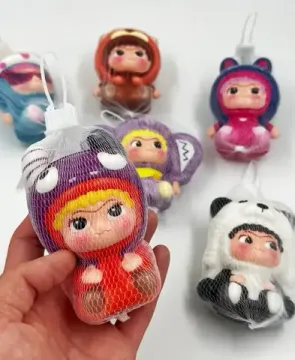 Сквиш Вакуку в сеточке в ассорт. 10см