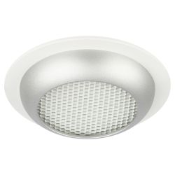 Встраиваемый светильник под лампу GX53 ЭРА KL111 WH/SL белый/серебро матовый | Встраиваемые светильники Для ламп GX53