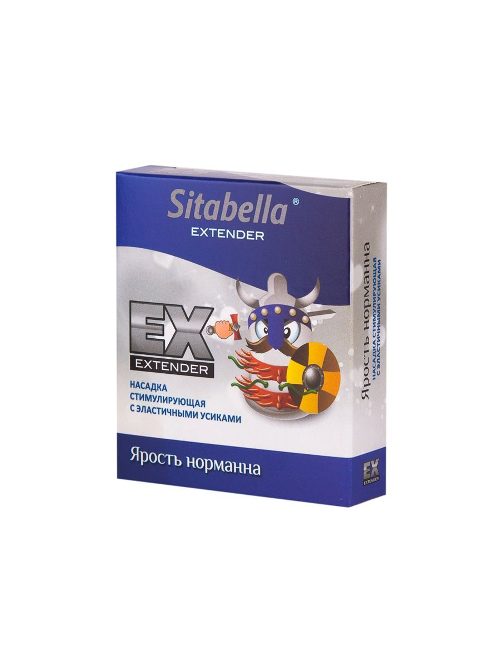 Стимулирующая насадка Sitabella Extender Ярость норманна (Цвет: прозрачный)