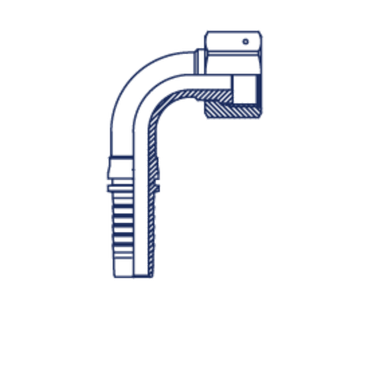 Фитинг DN 12 ORFS (Г) 1 (90) POWERMASTER