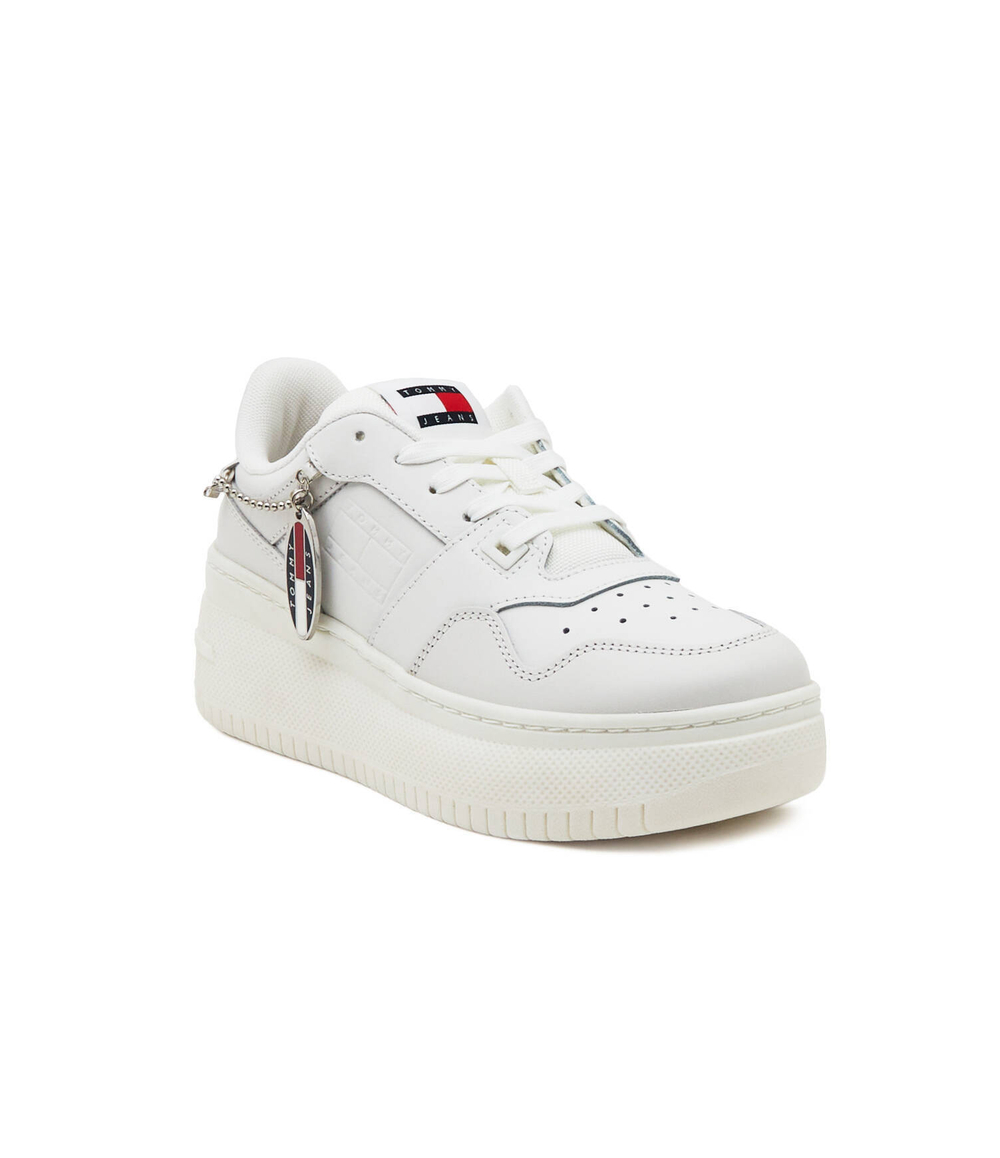 Кожаные кроссовки Tommy Jeans - экрю(EN0EN02421)