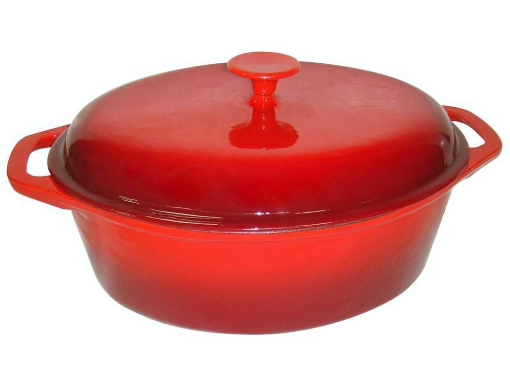 Кастрюля Утятница 32см 5,9л чугунная