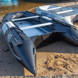 Надувная ПВХ-лодка BADGER Heavy Duty 370 AL, Черный