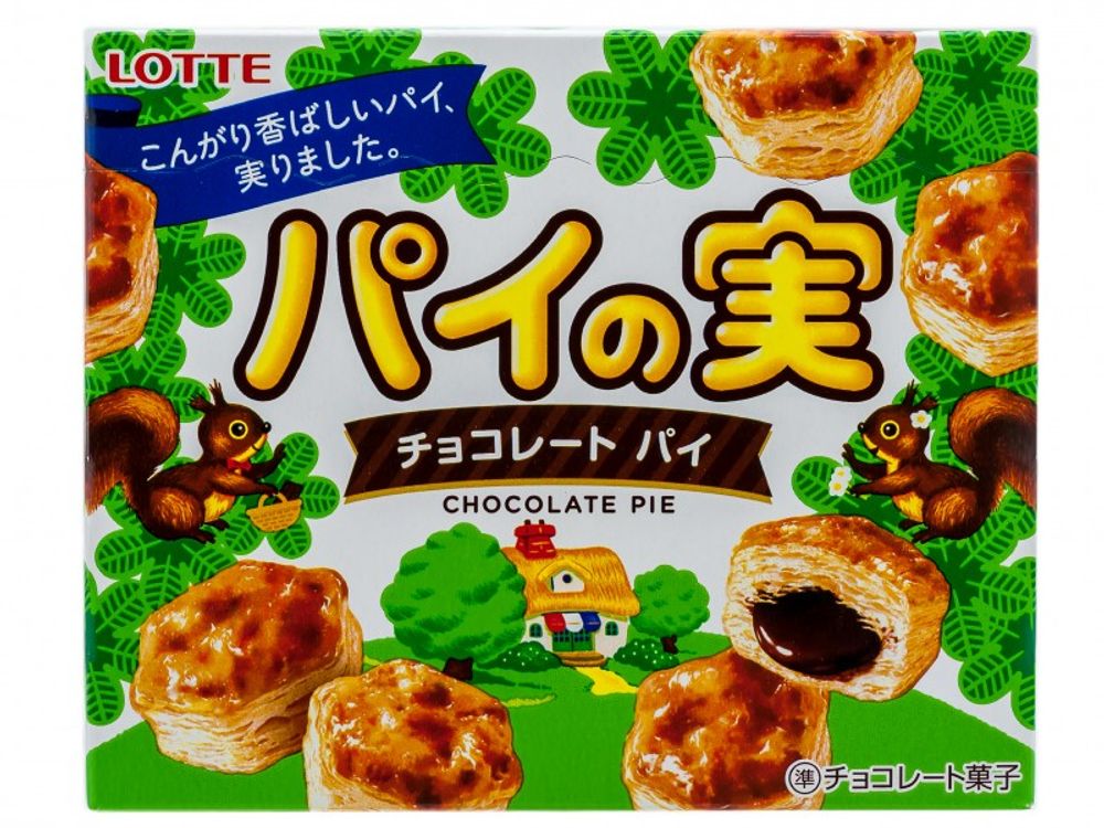 Печенье Pie No Mi cо вкусом шоколада,скидка