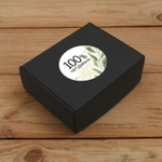 Наклейка стикер матовая круглая 30 мм 2800 шт "100% Натурально"