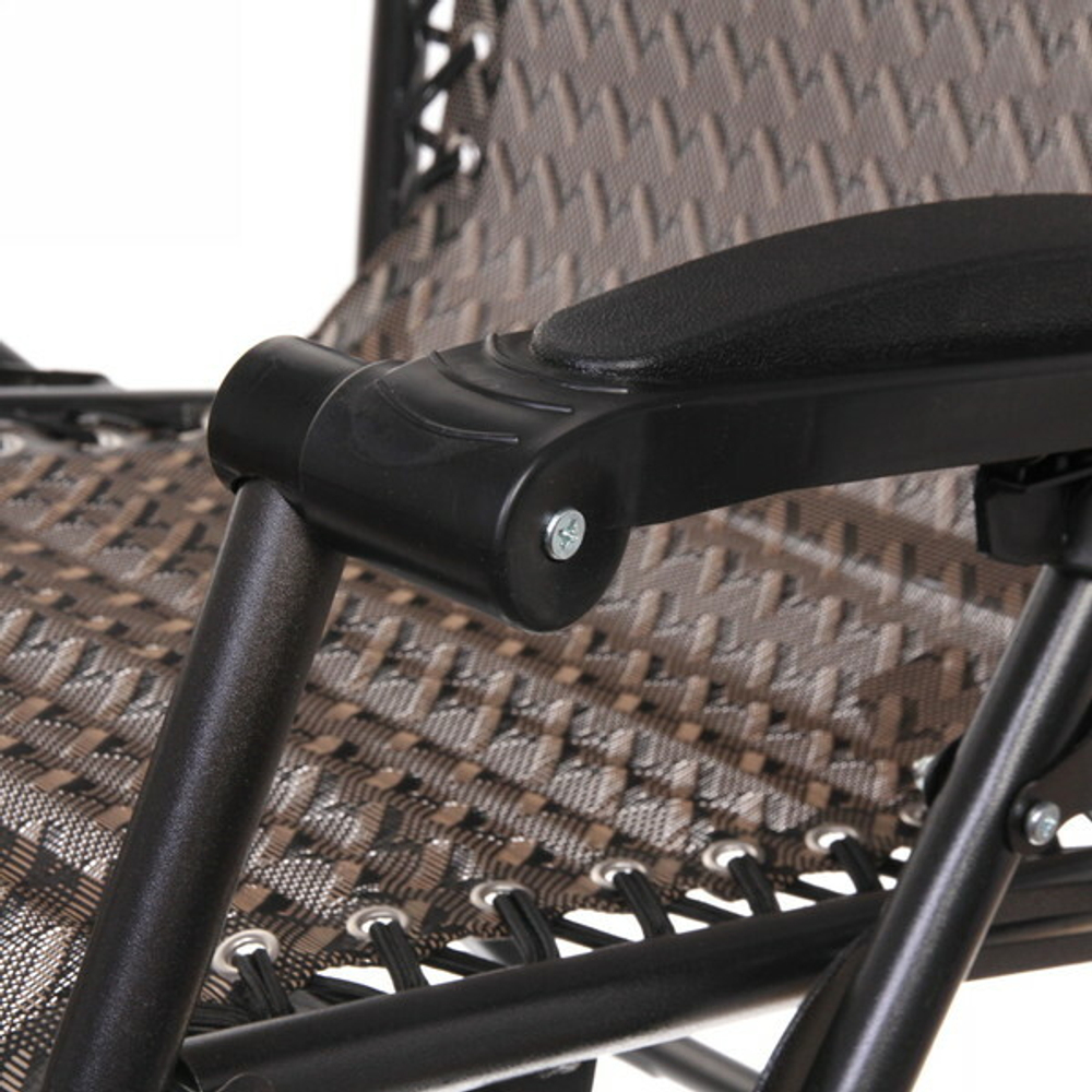 Шезлонг (кресло) 177*64*113см «Уют» с подголовником, 2 положения, гусиная лапка ДоброСад