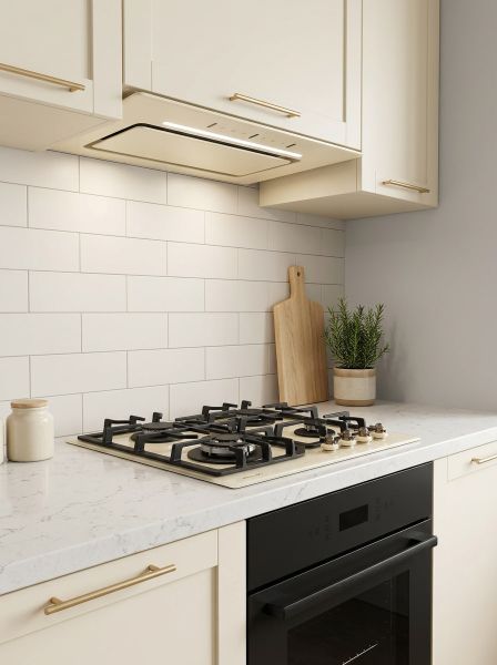 5 причин выбрать бежевый цвет для варочной панели и вытяжки