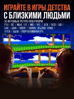 Игровая приставка 256гб EmuElec русские игры