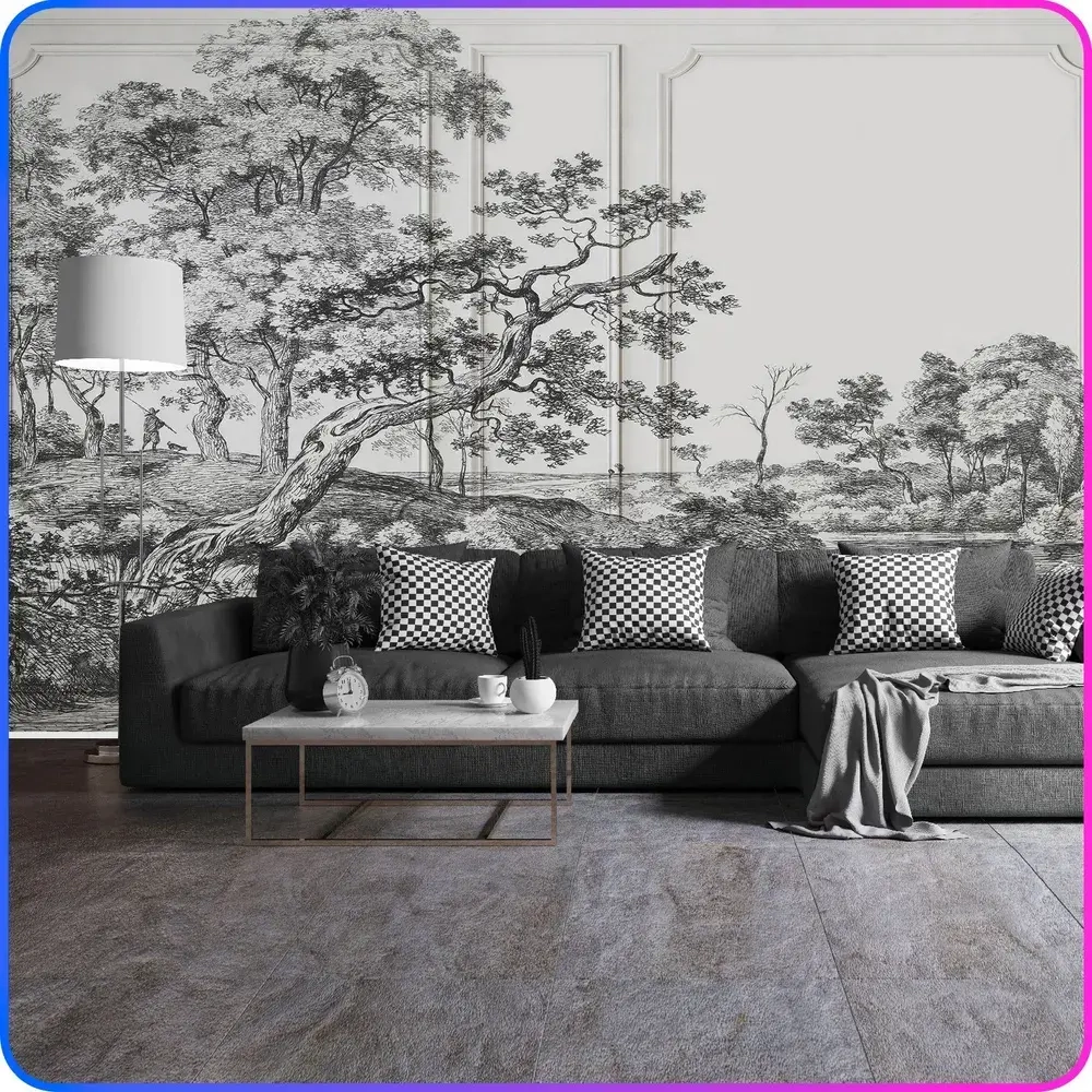 Фотообои на стену Деревья 400х270 см Luxury Walls AM38704