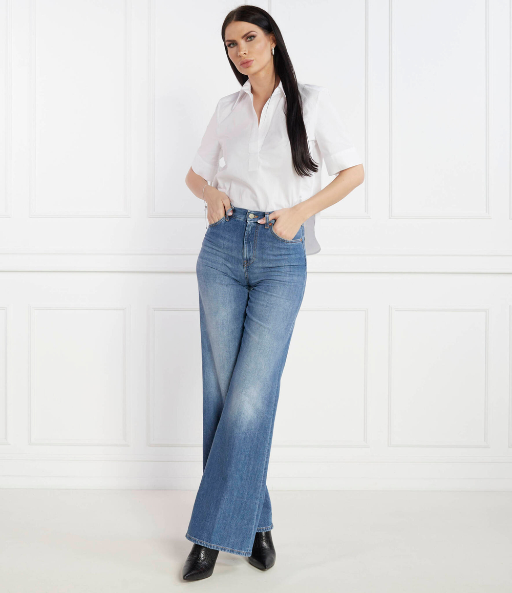 Блузка DONDUP - made in Italy - белый(DC348 PF0010D XXX)