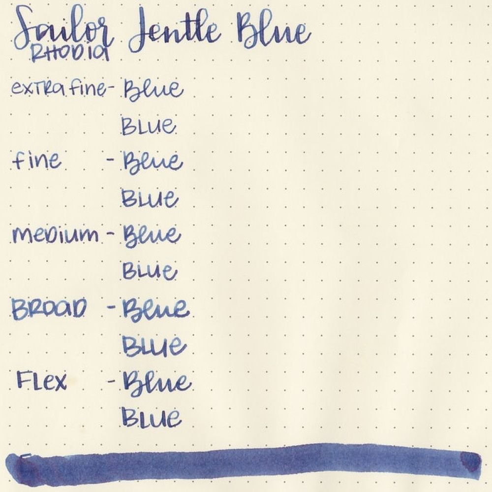 Чернила Sailor Jentle Ink синие 50 мл (13-1007-240) 5