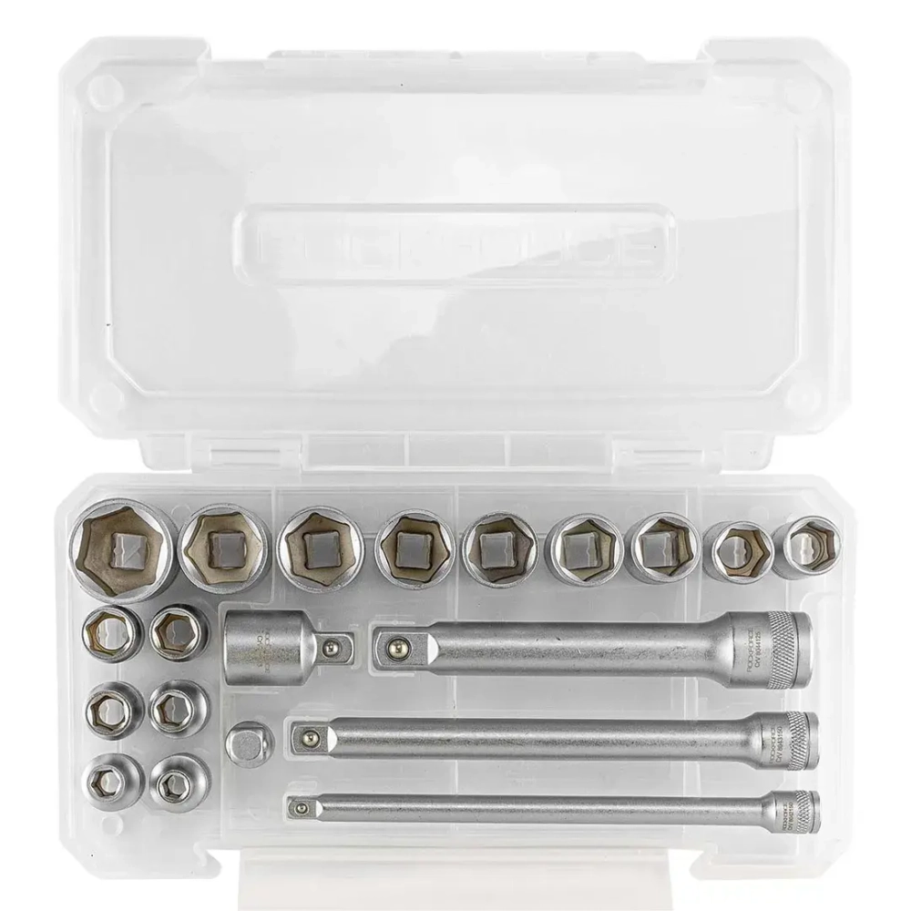 Набор инструментов 3/8' 20пр. 6гр. (6-22мм) в пласт.кейсе RockFORCE RF-3202-5