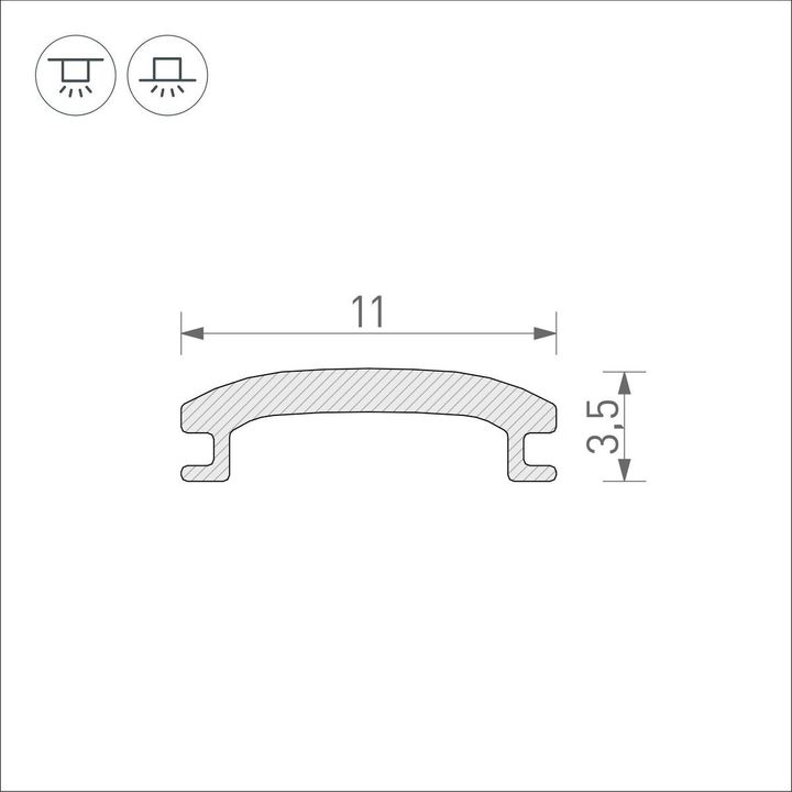 Рассеиватель Arlight Stretch-Shadow-100M Opal-PVC 046369
