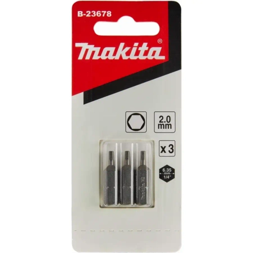 Бита шестигранная 2х25 мм C-form 3 шт. Makita B-23678