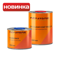 DECATRON Лак акриловый Clear Coat + отвердитель (1000+500 мл)