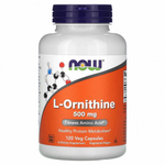 Аминокислота NOW L-Ornithine 120 капсул