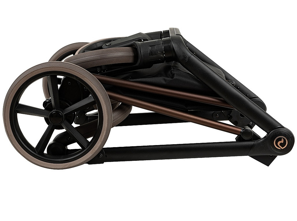 Детская коляска Roan Sol Vintage Luxury 2.0 3 в 1 с автокреслом Pituso Baesa Pro Black VIN 04/TC Turkish Coffe/Bronze/руч.Cappuccino