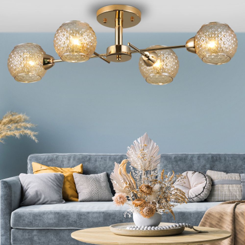 Люстра Rivoli Amalia 3090-304 4 * Е27 40 Вт модерн