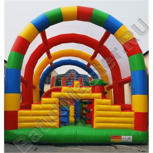 Коммерческий надувной батут "Радуга 2" 14*7*6 м