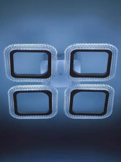 Люстра потолочная светодиодная с пультом ДУ Rivoli белая 64 Вт LED 2800К - 6200К, светильник на кухню, в детскую, в спальню