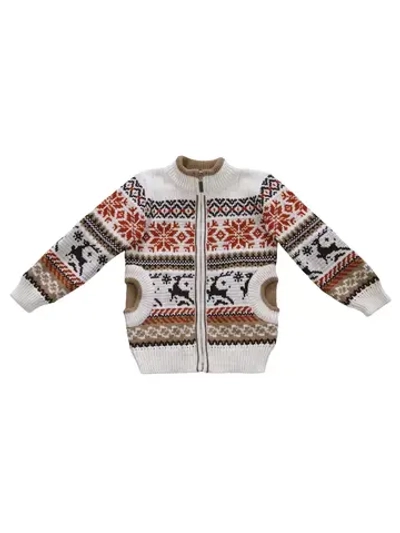 Кофта вязаная на молнии