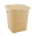 Многофункциональная корзина вязанный узор 15 лт бежевый
