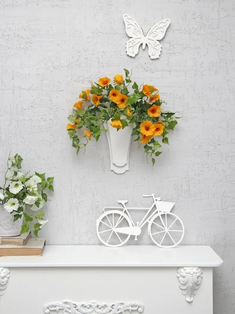 Искусственные цветы для декора в кашпо