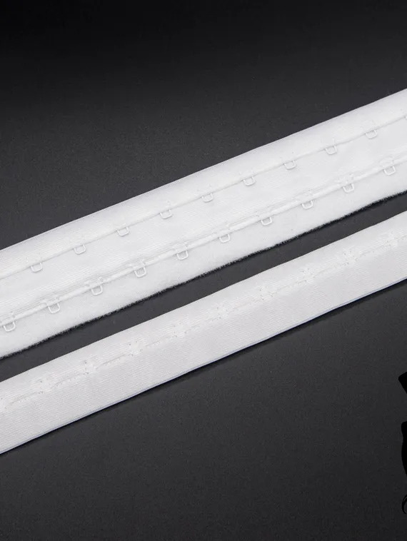 Крючки/петли на ленте, двухрядные, Arta-F, белый 001