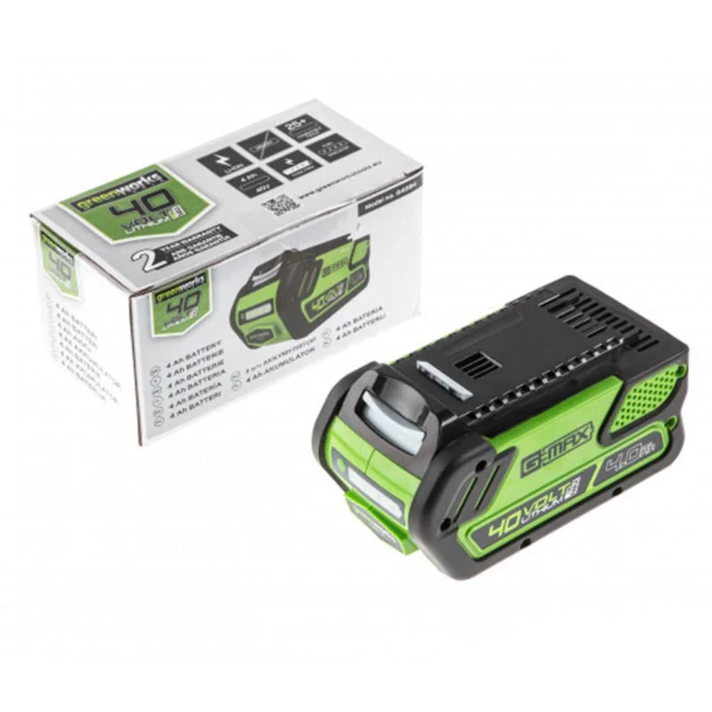 Аккумуляторная газонокосилка Greenworks G40LM41K4 40В (1 x 4 Ач, ЗУ) нож 41 см, 2504707VB