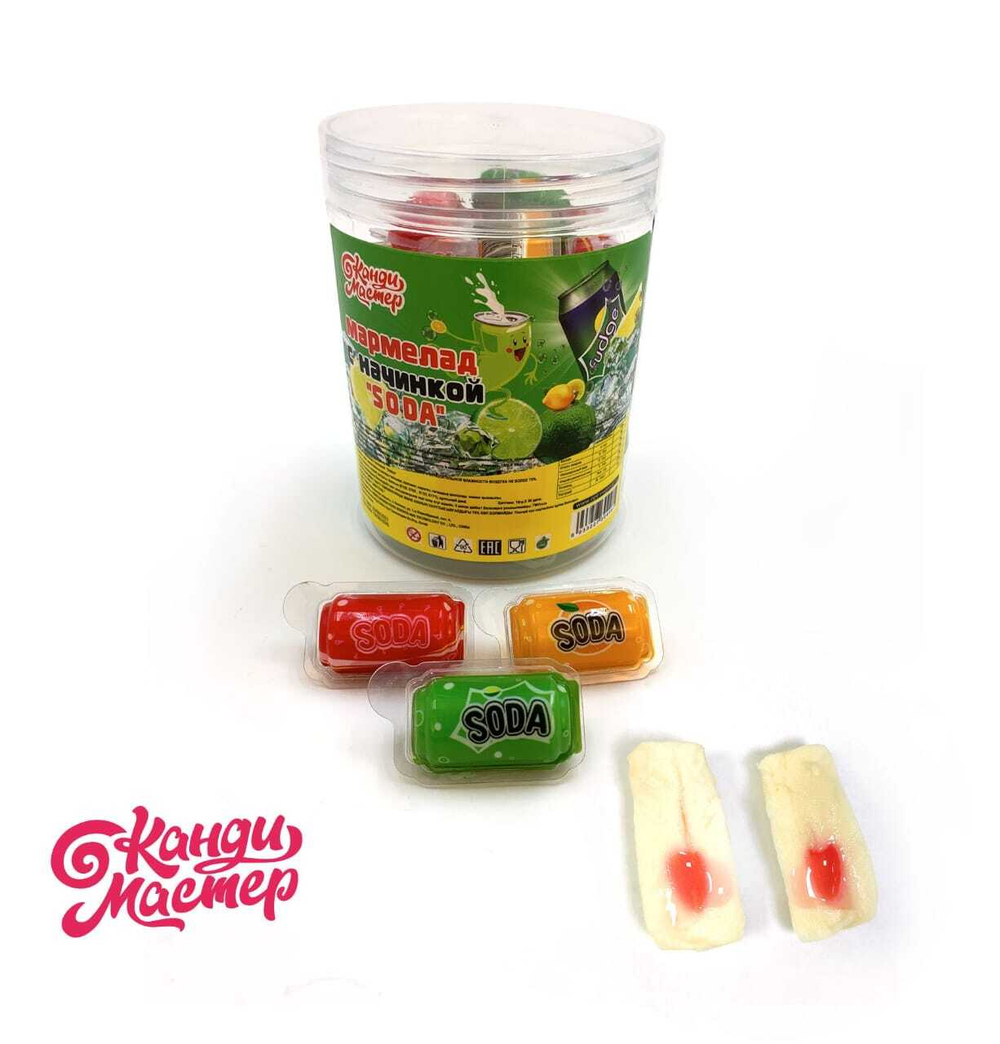 Маpмелад Soda (кола) 10г 20*30 Банка