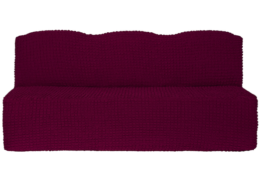 Чехол на трехместный диван без подлокотников Модерн, цвет Бордовый