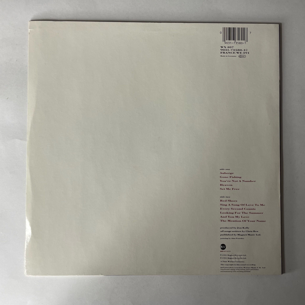 Винтажная виниловая пластинка LP Крис Ри Chris Rea Auberge (Германия 1991)