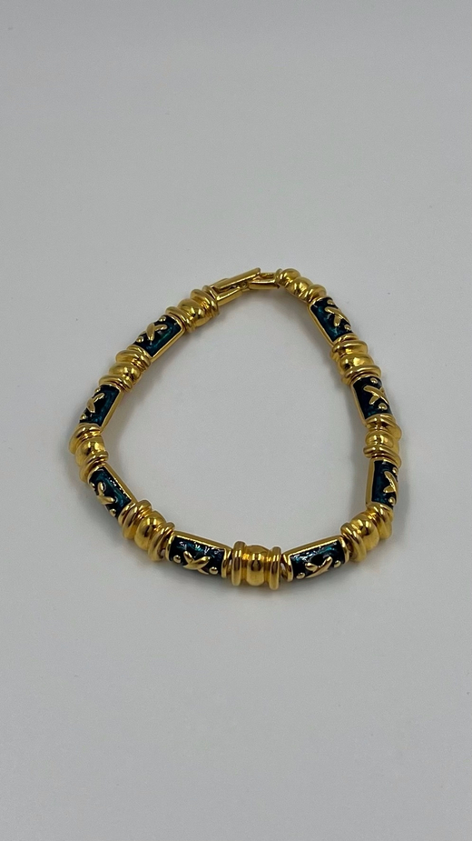 Браслет с синей эмалью Joan Rivers