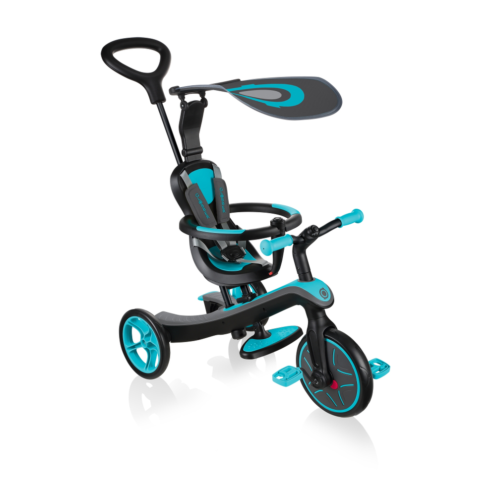 Детский велосипед Globber TRIKE EXPLORER (4 IN 1) голубой