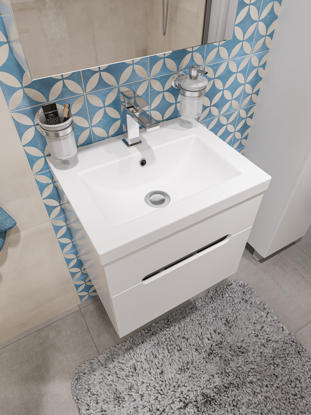 Тумба под раковину без столешницы DIWO Коломна 50 подвесная