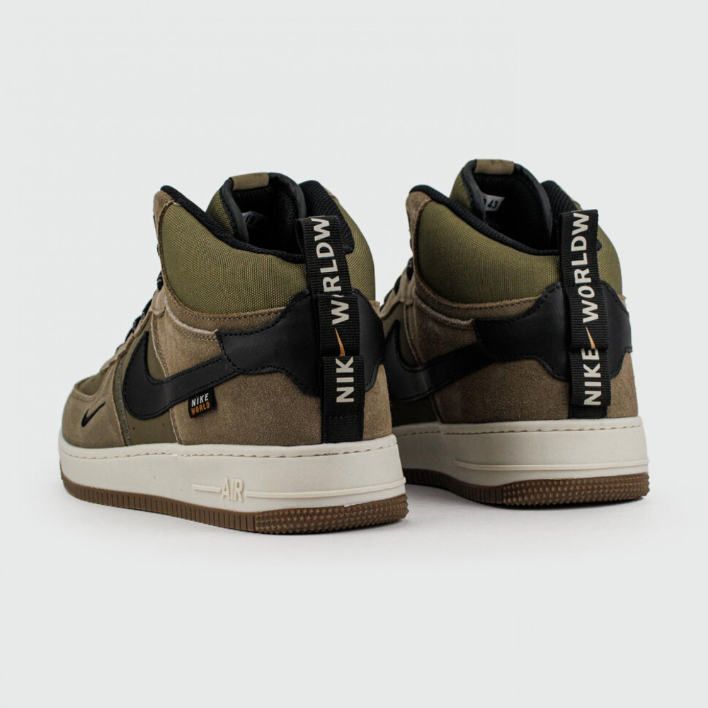 кроссовки Nike Air Force 1 Mid Olive / Brown Winter