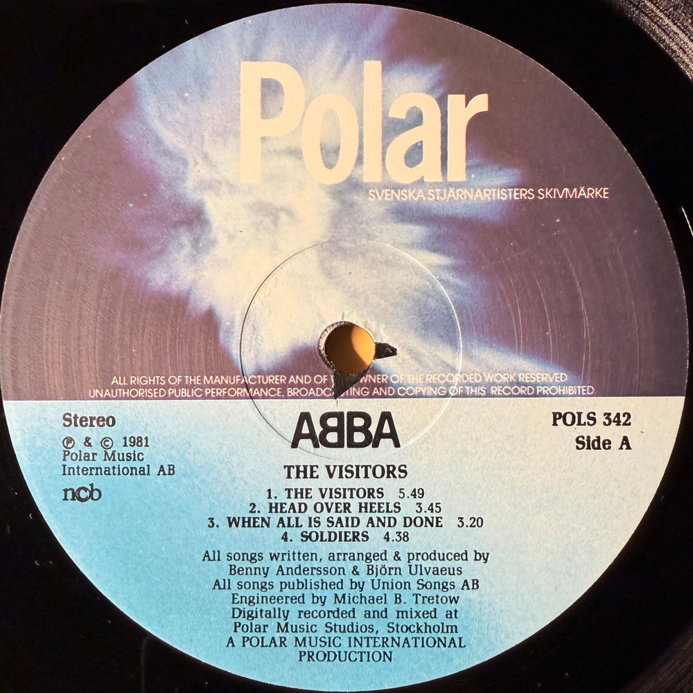 ABBA - The Visitors (Швеция 1981г.)