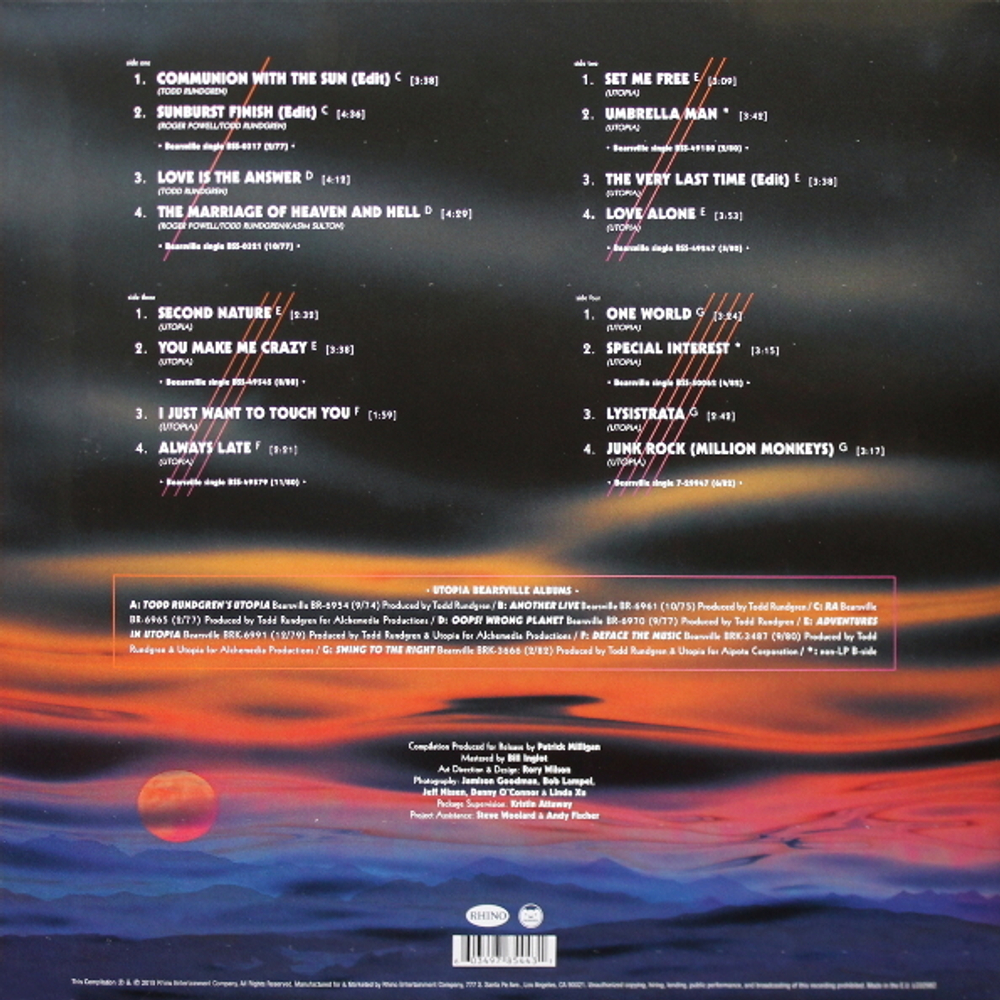 Utopia / The Complete Bearsville Singles (1977-1982)(2LP)