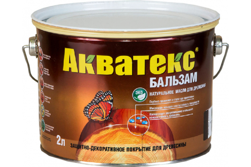 ПОКРЫТИЕ Д/ДРЕВЕСИНЫ АКВАТЕКС БАЛЬЗАМ ЭБЕНОВОЕ ДЕРЕВО 2Л